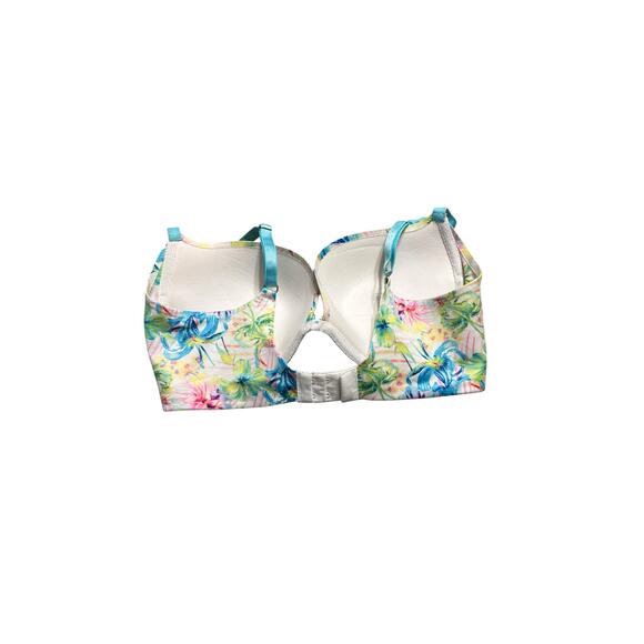 Victoria’s Secret Plunge Push Up Bra Floral Print Size 34D - Picture 2 of 4
